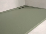 Bac douche italienne design, avec évacuation d'eau en angle, Largeur 110 à 200 x l. 70 à 90 cm, anti glissant, fabrication sur mesure, LIVRAISON OFFERT
